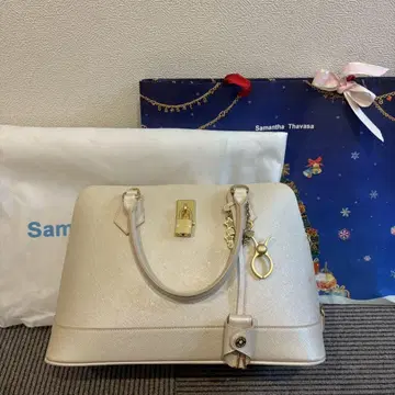 Samantha Thavasa 핑크 베이지 핸드백