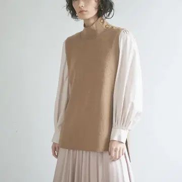 ANAYI 메리노울 편조 하이넥 베스트