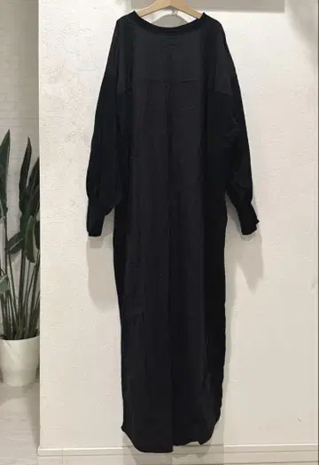 cafune 이소재 절개 도킹 롱 원피스 맥시 길이 코튼