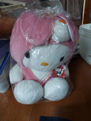 헬로키티 큰 봉제 인형 핑크
