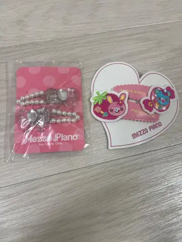 Mezzo Piano 헤어 클립 2세트