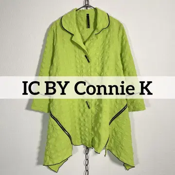 USA IC BY Connie K 팝콘 변형 디자인 얇은 소재 블루종