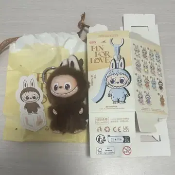 LABUBU PIN FOR LOVE 봉제 인형 펜던트 L