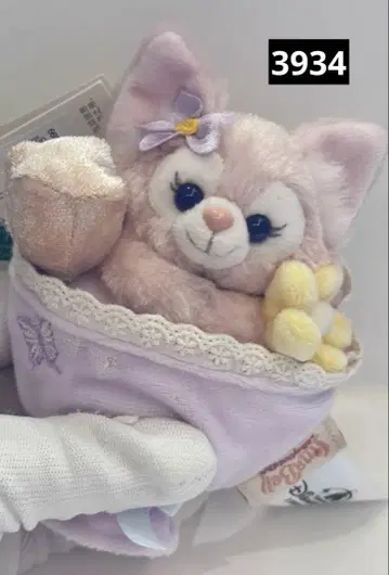 상하이 디즈니 미니 꽃밭 꽃다발 리나벨 봉제 인형 키체인