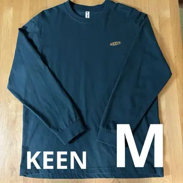[ 미사용품 ] KEEN 킨 T셔츠 그린 긴팔 롱티 백프린트