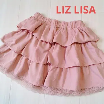 리즈리사 LIZ LISA 3단 프릴 스커트 히메갸루 y2k 핑크