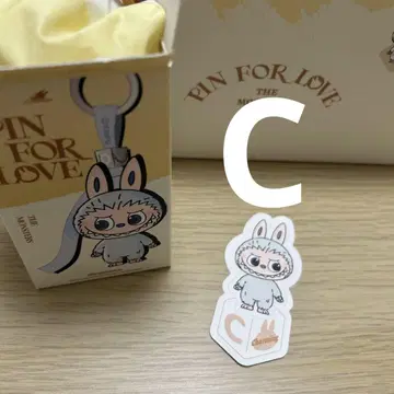 [ 정품 ] Labubu 알파벳 [ C ] 라부부 봉제 인형 펜던트