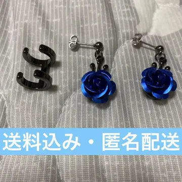 Ado 심장 귀걸이 이어커프 세트