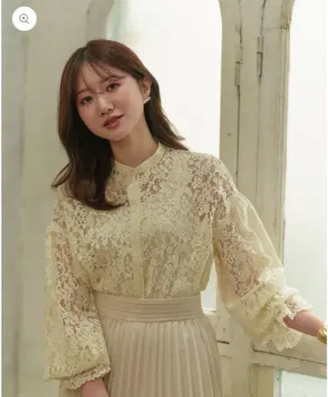[새상품] Maison Echelle 탱크 레이스 셔츠 화이트
