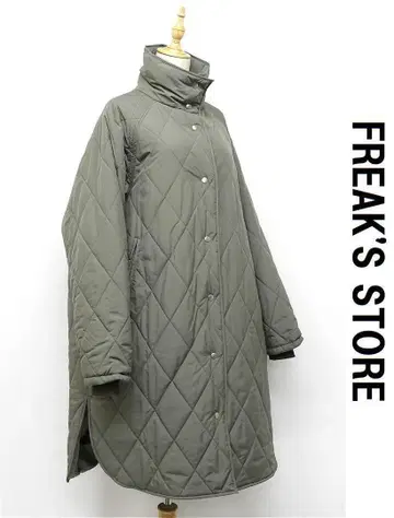 Q329/새상품급 FREAK'S STORE 퀼팅 코트 더스티 그린