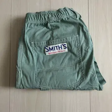 미사용에 가까운 smiths 팬츠 M 민트 그린