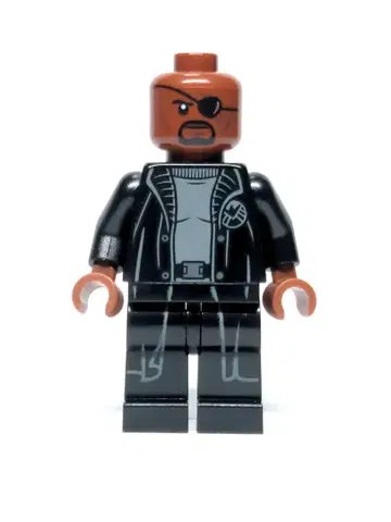 정품 미사용 LEGO 닉 퓨리 미니 피규어 76184 76216