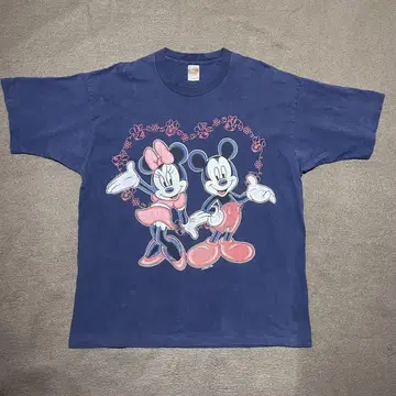 Disney 디즈니 미키 미니 T셔츠 L 90년대 빈티지