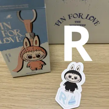 [정품] Labubu 알파벳 [R] 라부부 봉제 인형 펜던트