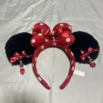 디즈니 미니 머리띠 도트 리본