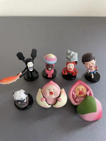 코비토즈칸 피규어 7체 세트 카쿠레모모지리 등