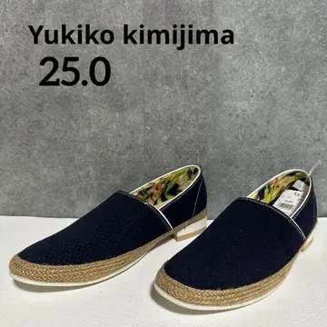 새상품 Yukiko kimijima 데크 슈즈 네이비 25cm 남성용