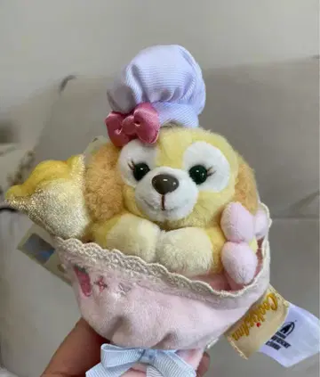 상하이 디즈니 꽃밭 시리즈 쿠키안 봉제 인형 키체인