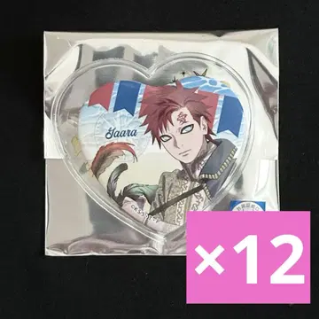 NARUTO 가아라 캔뱃지 마린룩 하트형 캔뱃지