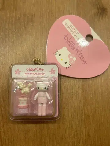 산리오 미니어처 패키지 참 발길이 키티 키링 Sanrio