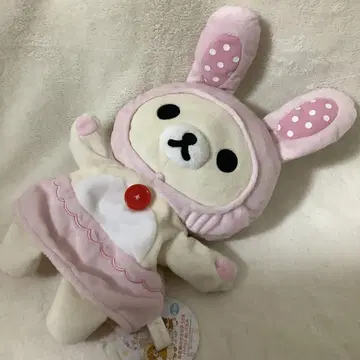 꽃밭의 아기 토끼 퍼펫 봉제 인형 코리락쿠마