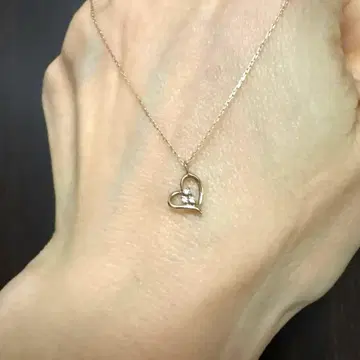 k10 하트 목걸이 다이아 목걸이