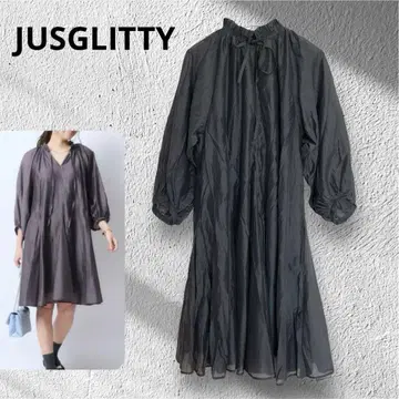 JUSGLITTY 저스길리티 원피스 시스루 사슴 콜라보