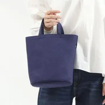 [ 새상품 ] ROOTOTE 버킷형 토트백 네이비 스웨이드 핸드백