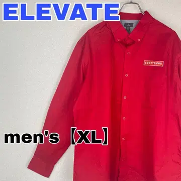 Z344 [ ELEVATE ] 긴팔 셔츠 [ 남성용 XL ] 레드