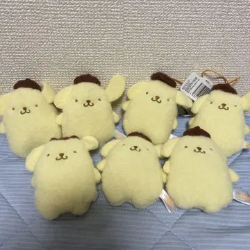 산리오 복슬복슬 와펜 컬렉션 마스코트 폼폼푸딩 7세트