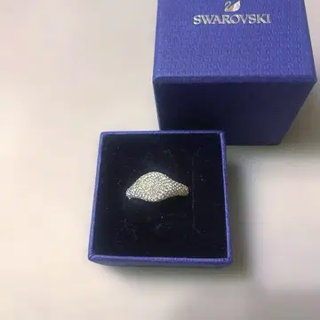 SWAROVSKI 실버 파베 반지 15호 size