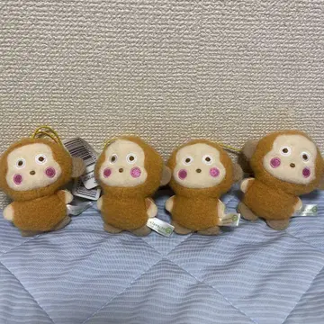 산리오 후와모코 와펜 컬렉션 2 오사루노몬키치 4세트