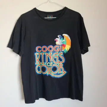쿠지 COOGI 새 컬러풀 무늬 반팔 티셔츠