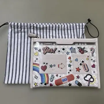 ANYA HINDMARCH 안야 힌드마치 파우치 스티커