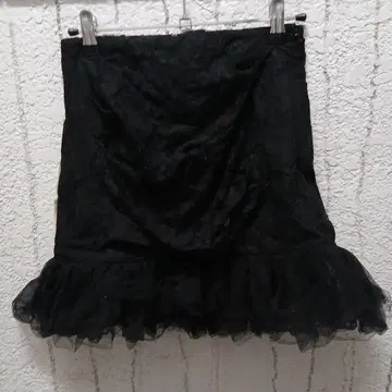 alice auaa 밑단 쉬폰 타이트 미니 스커트