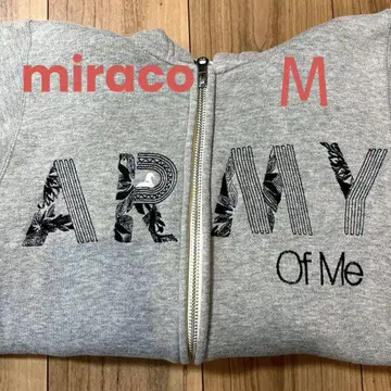 miraco M 사이즈 ARMY Of Me 후드티 집업 그레이