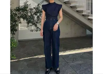 미사용 새상품, 택 포함 CLANE 백 오픈 미니 탑