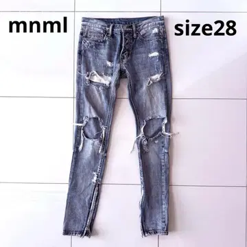 레어 mnml 데미지 가공 청바지 size 28