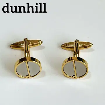새상품급 dunhill 던힐 커프스 커프링크스 실버 x 골드