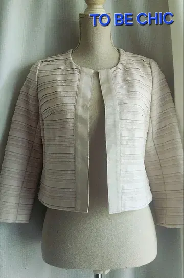 매우 좋은 상태 TO BE CHIC 멋진 노카라 자켓