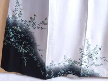 단옷단풍잎 자수 들어간 화장 67 등문 없음 순수 실크 새상품급