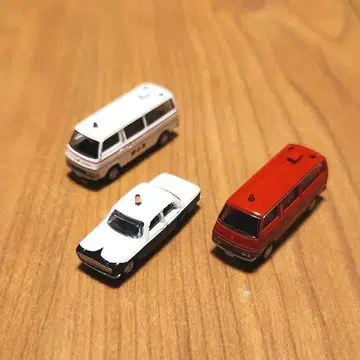 N 게이지 1/150 토미텍 카 컬렉션 긴급 차량 3대 세트