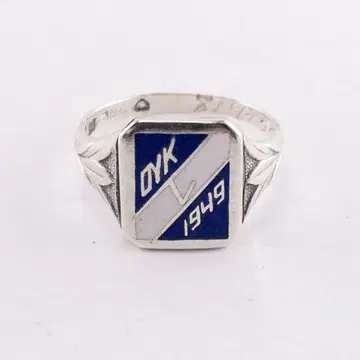 북유럽 1940s 813H Silver OYK 1949 기념 시그넷 반지