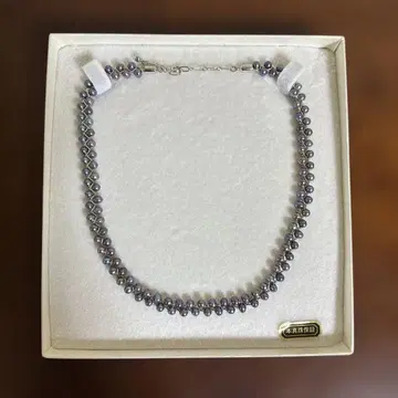 천연 진주 목걸이 약 45cm 다색