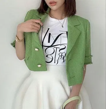그린 테일러드 자켓 M 사이즈