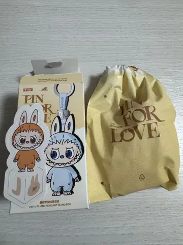러브럽 LABUBU PIN FOR LOVE 봉제 인형 펜던트 J