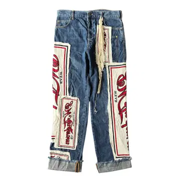 JW ANDERSON 18SS 패치워크 데님 팬츠