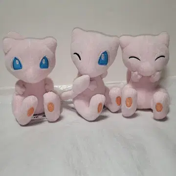 포켓몬스터 꼬리 봐봐 & 여러 가지 표정 봉제 인형 ~뮤우~ 3종