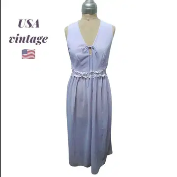 USA vintage 라벤더 컬러 롱 원피스