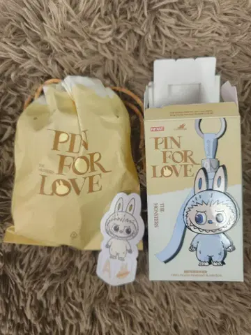LABUBU PIN FOR LOVE 봉제 인형 펜던트 (A)